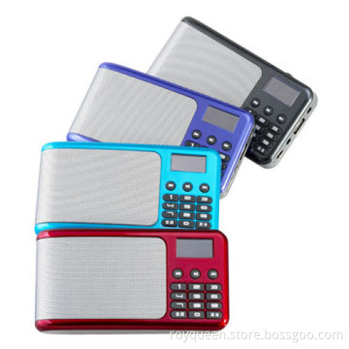 Speaker with FM radio, Supports micro SD Card Music Player, Card Reader with One Cable Function